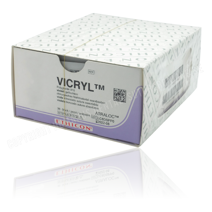 Sutura assorbibile Ethicon VICRYL 3-0 FS-2 ago 19mm 3/8c 70 cm - 36 pz. image 0