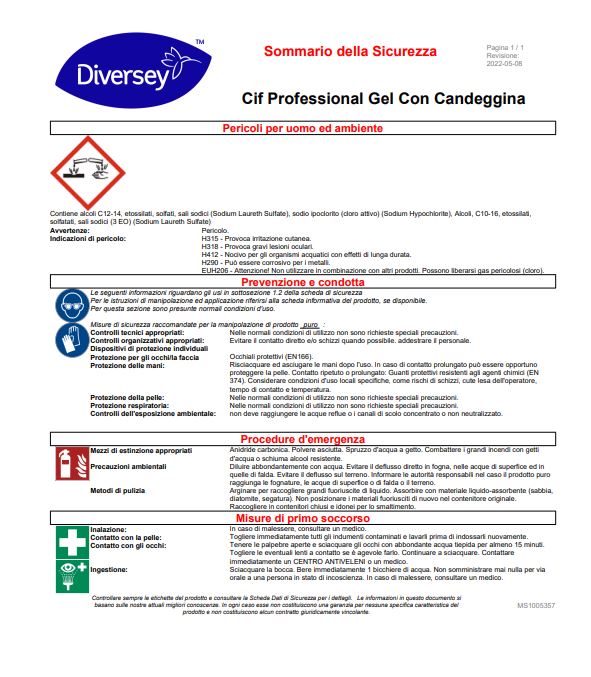 Cif Gel con Candeggina 2L image 1