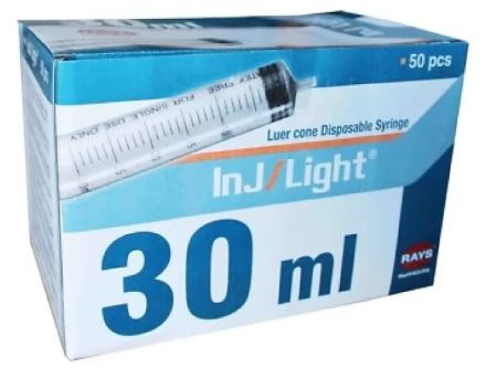 Siringa Monouso Cono Luer Lock - 30ml - 50pz- image 0