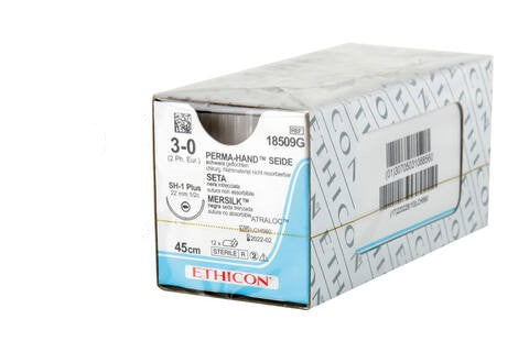Sutura Seta Ethicon Perma-Hand - 3/0 ago 22 mm image 0