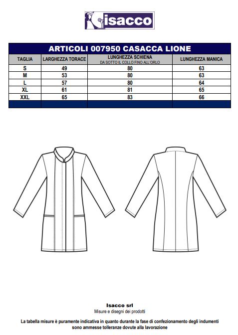 Casacca Lione Polsi in Maglia Azzurro - 100% Cotone image 1