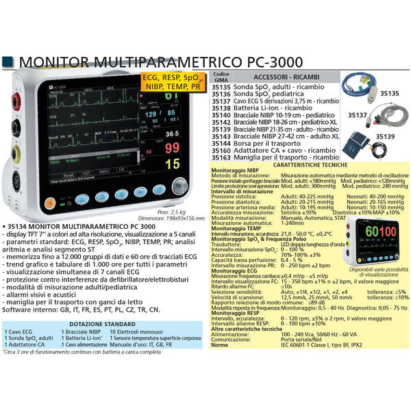 Monitor multiparametrico P3000 image 4