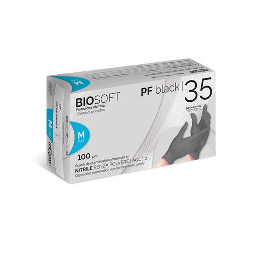 Guanti in Nitrile - Biosoft PF Black 35 image 0