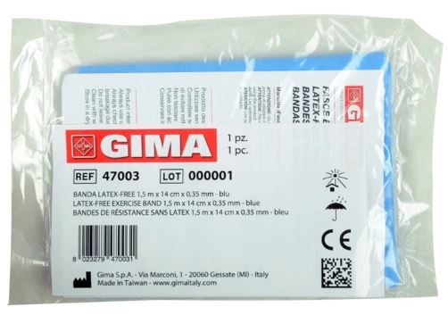 Fascia Elastica di Resistenza Blu 1,5m – Latex Free image 2