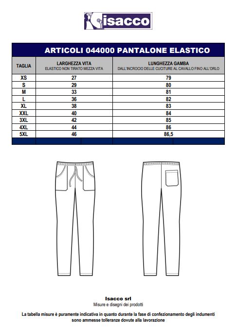 Pantalone Fuxia con Elastico - 65% Poliestere 35% Cotone image 1