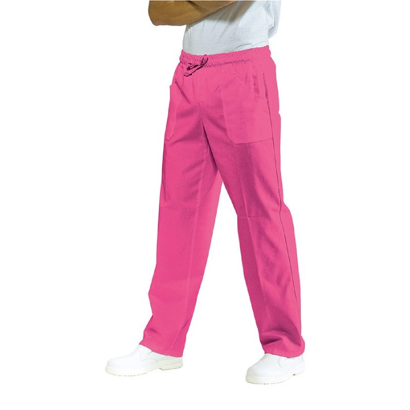 Pantalone Fuxia con Elastico - 65% Poliestere 35% Cotone image 0