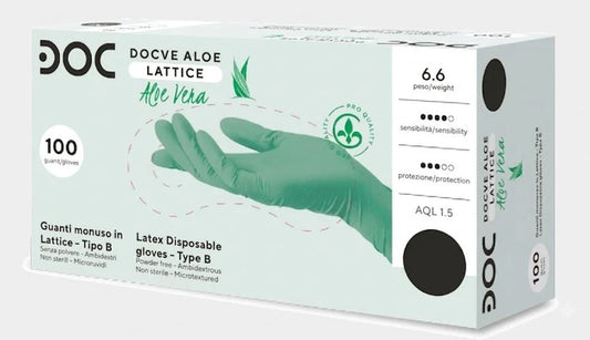 Guanti DOC in Lattice con Aloe Vera - Senza Polvere image 0