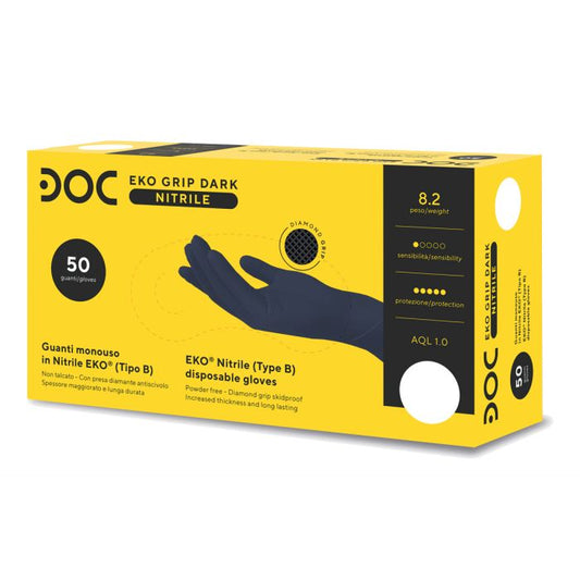Guanti Eko Grip Dark - Nitrile image 0