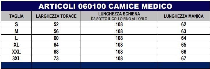 Camice Amsterdam Bianco 110cm – 100% Cotone - XL image 3