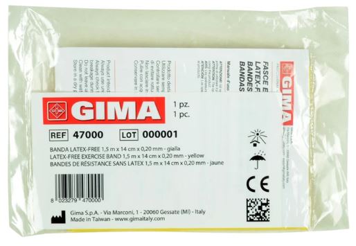 Fascia Elastica di Resistenza Gialla 1,5m – Latex Free image 2