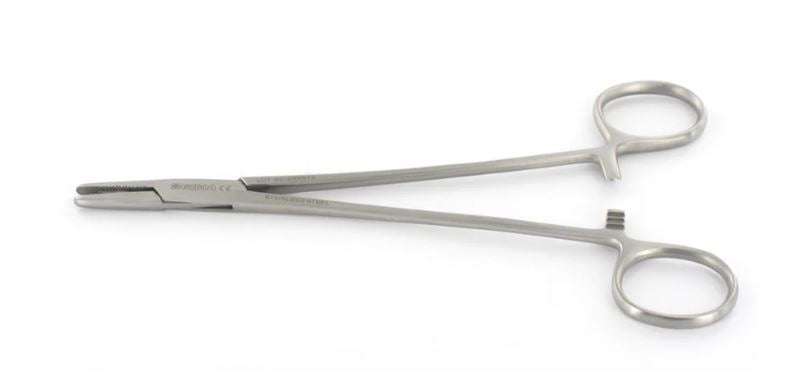 Porta Aghi Mayo Hegar in Acciaio Inox - 18cm image 0